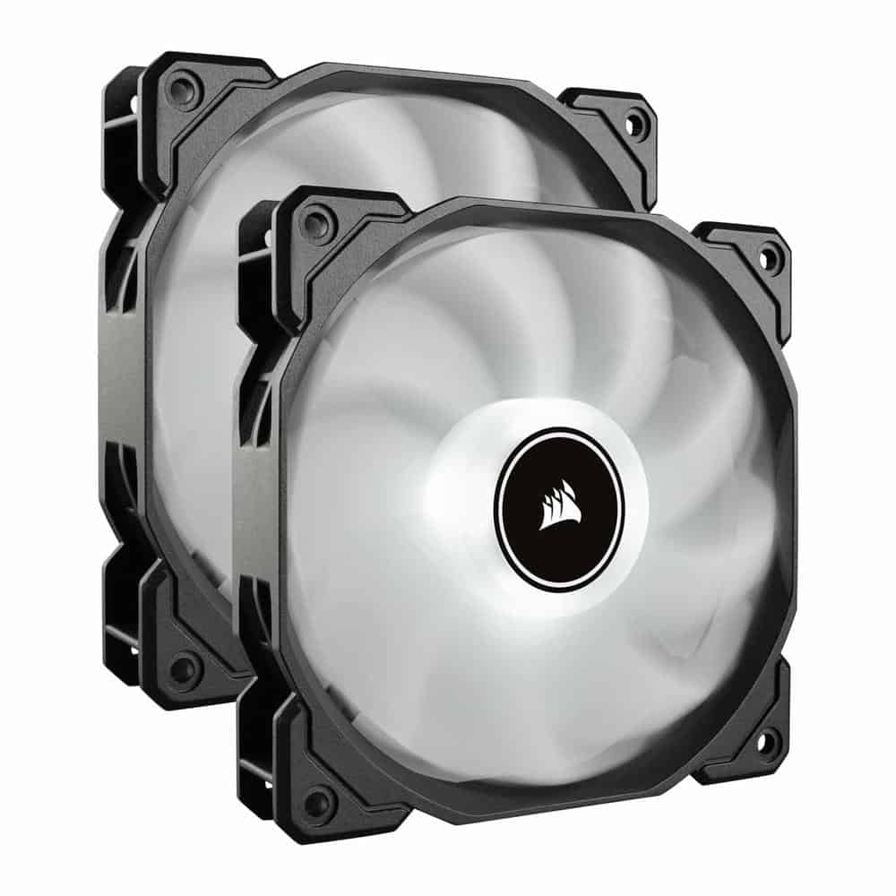 (image for) Corsair AF140 140mm White LED 3-Pin Refurbished Dual Fan Pack